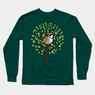 Birdorable Partridge in a Pear Tree Long Sleeve T-Shirt